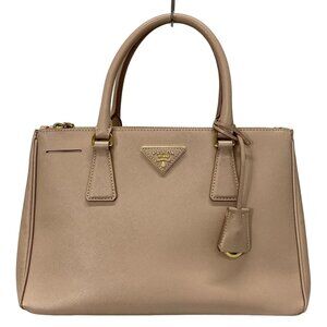 PRADA Galleria Small Bag - Pink Beige Saffiano Lux (Leather) Tote Bag 813-04182